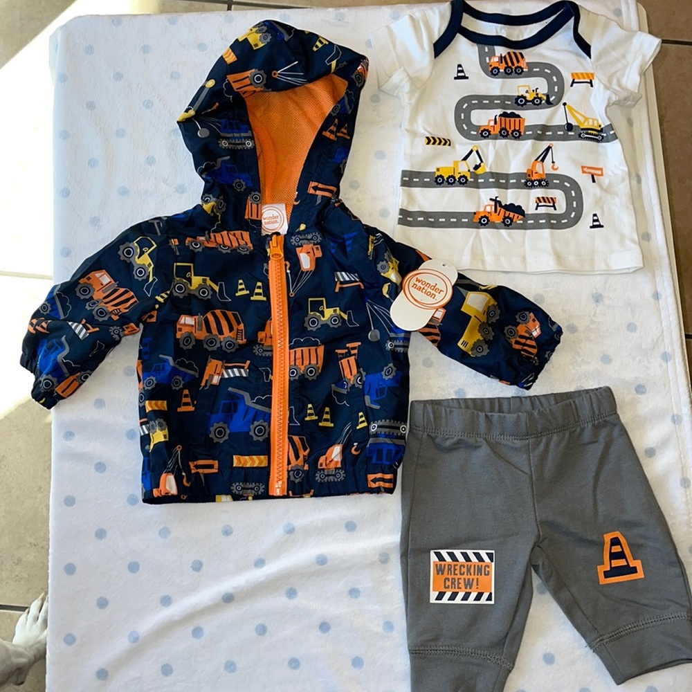 Newborn. 3 piece jacket set.